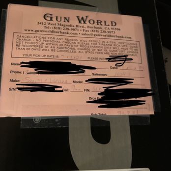 Gun World - Spent over $1000 buying gun,ammo and other things but still no customer service - Guns & Ammo Near Me - Burbank, California Gun World - Spent over $1000 buying gun,ammo and other things but still no customer service - Guns & Ammo Near Me - Burbank, California