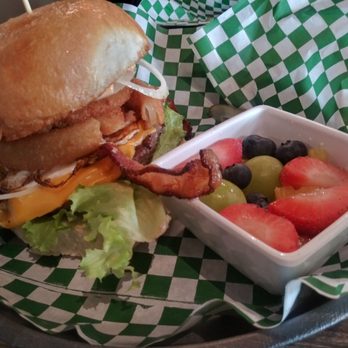 Cafe Republic - I think this was called the cowboy burger. It was amazing! - Breakfast & Brunch Near Me - Fort Worth, Texas