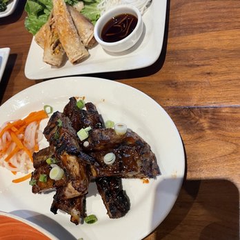 Monsoon Bellevue - Pork Spare Ribs and Crispy Vegetarian Rolls - Vietnamese Near Me - Bellevue, Washington