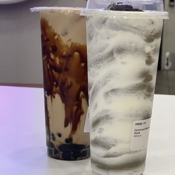 BesTeas Boba - Brown sugar boba and Matcha Cookies & Cream Cloud (LARGE) - Bubble Tea Near Me - Norwalk, California BesTeas Boba - Brown sugar boba and Matcha Cookies & Cream Cloud (LARGE) - Bubble Tea Near Me - Norwalk, California