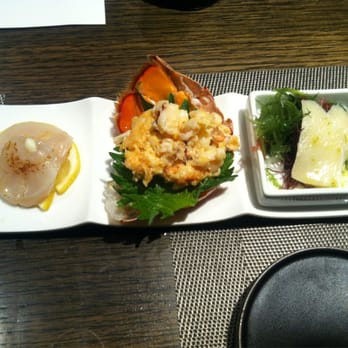 Inatome - Seared scallop ( by blowtorch) , lobster salad (to die for) and I forget - Japanese Near Me - Valley Stream, New York Inatome - Seared scallop ( by blowtorch) , lobster salad (to die for) and I forget - Japanese Near Me - Valley Stream, New York