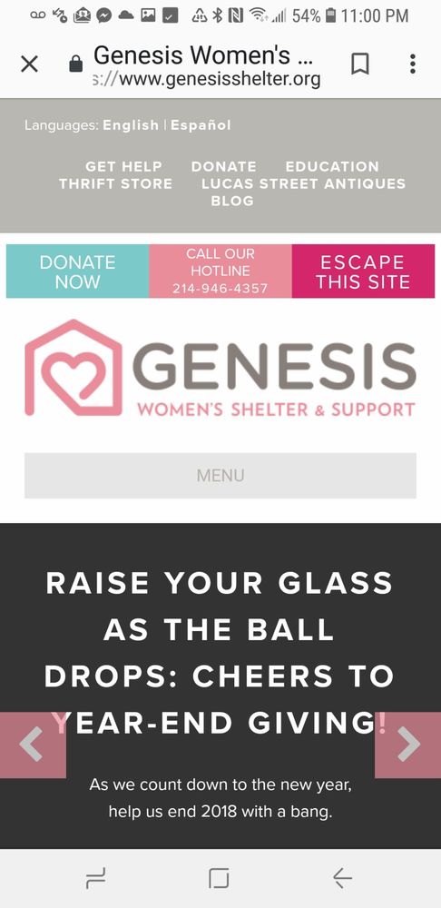 Genesis Women's Shelter - social services organization in Dallas, TX
