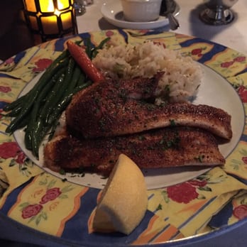 Chef Michael's - Blackened Hogfish with Ponchatrain crawfish sauce on the side - Seafood Near Me - Islamorada, Florida Chef Michael's - Blackened Hogfish with Ponchatrain crawfish sauce on the side - Seafood Near Me - Islamorada, Florida