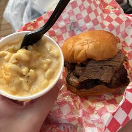 Beef Brisket and Mac and cheese