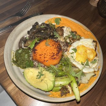 The Henry - Harvest Bowl with fried egg - New American Near Me - Miami, Florida