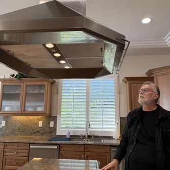 Cal-Spec - Inspecting a range hood fan - Home Inspectors Near Me - Rancho Mirage, California Cal-Spec - Inspecting a range hood fan - Home Inspectors Near Me - Rancho Mirage, California