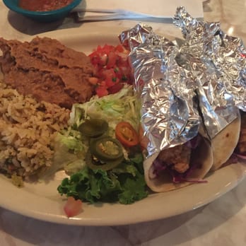 Chuy's - Shrimp tacos come with rice and beans - Mexican Near Me - Orlando, Florida Chuy's - Shrimp tacos come with rice and beans - Mexican Near Me - Orlando, Florida