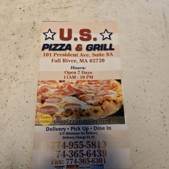 U.S. Pizza And Grill - Pizza Near Me - Fall River, Massachusetts