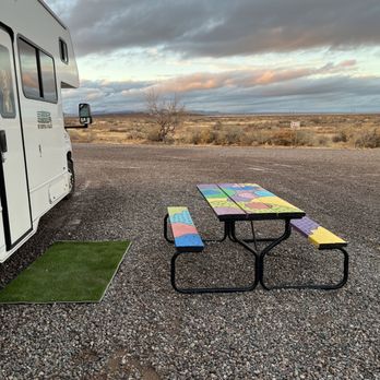 Wolf RV Park - Table at my spot - RV Parks Near Me - Deming, New Mexico Wolf RV Park - Table at my spot - RV Parks Near Me - Deming, New Mexico