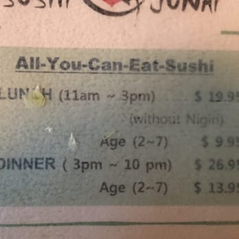 Sushi Junai - Yeah, you're reading it. All you can eat! - Sushi Bars Near Me - Austin, Texas Sushi Junai - Yeah, you're reading it. All you can eat! - Sushi Bars Near Me - Austin, Texas