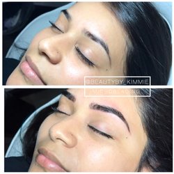 First session microblading.
