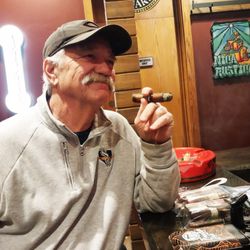 Copper Canyon Tobacconist & Cigar Bar - Contemplating the rest of my day with a nice Drew Estate...