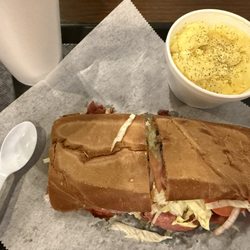 Faye's Subs & Salads - Pastrami and Cheese with Potato Salad