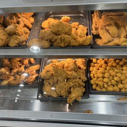 Here's the fried chicken bar. Their potato wedges are always really good and so are their tenders.