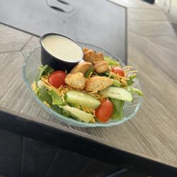 The Turn - Side house salad with ranch dressing