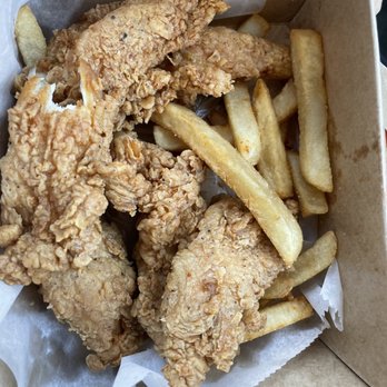 Halal Fried Chicken - Tenders with fries - Halal Near Me - Sunnyvale, California Halal Fried Chicken - Tenders with fries - Halal Near Me - Sunnyvale, California