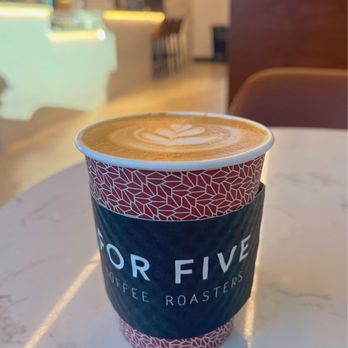 For Five Coffee Roasters - Latte - Coffee Roasteries Near Me - Arlington, Virginia