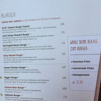 Alex - Burger List (March 2016) - Cafes Near Me - Frankfurt, HE Alex - Burger List (March 2016) - Cafes Near Me - Frankfurt, HE