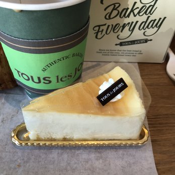 Tous Les Jours - Cheesecake and coffee. It wasn't great but not bad, I'd say it was good. - Bakeries Near Me - Los Angeles, California