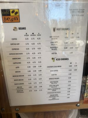 Menu photo 2 Cafe Bean San Francisco, CA