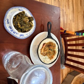Luella's Southern Kitchen - Shrimp and Grits Braised Collard Greens - Southern Near Me - Chicago, Illinois