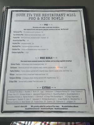Menu photo 3 Suck It Asian Fusion San Antonio, TX Menu photo 3 Suck It Asian Fusion San Antonio, TX