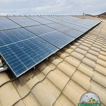 Lizard Lick Pest Control - Bird exclusion on the solar panels - Pest Control Near Me Lizard Lick Pest Control - Bird exclusion on the solar panels - Pest Control Near Me