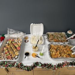 Thai Coconut and Sushi - Sushi, chicken Pad Thai, shrimp Panang Curry
