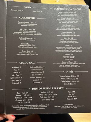 Menu photo 1 Tenjou New York, NY Menu photo 1 Tenjou New York, NY