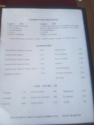 Menu photo 3 Que Pasa Calle 8 Miami, FL Menu photo 3 Que Pasa Calle 8 Miami, FL
