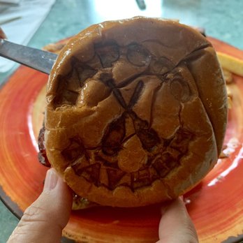 Tapoco Tavern - Sandwich bun with tavern logo branded on it - Resorts Near Me - Robbinsville, North Carolina