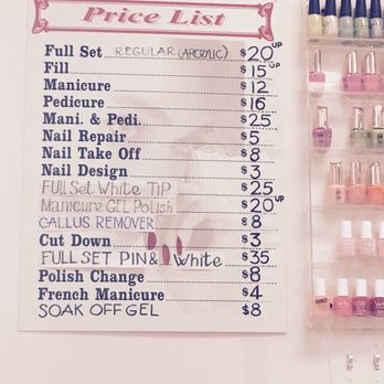 Allure Nail Salon - Their prices is posted on the wall - Nail Salons Near Me - Van Nuys, California Allure Nail Salon - Their prices is posted on the wall - Nail Salons Near Me - Van Nuys, California