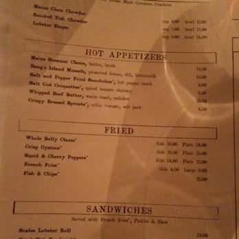 Scales - Menu - Seafood Near Me - Portland, Maine Scales - Menu - Seafood Near Me - Portland, Maine