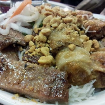 Pho Bang Restaurant - Grilled Pork & Spring Rolls over Vermicelli - Vietnamese Near Me - Flushing, New York Pho Bang Restaurant - Grilled Pork & Spring Rolls over Vermicelli - Vietnamese Near Me - Flushing, New York