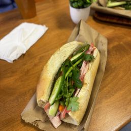 Banh mi pork belly Banh mi pork belly