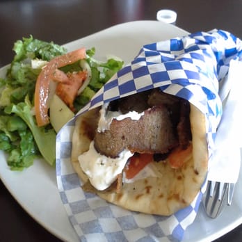 Santorini Cafe - Lamb gyro - Greek Near Me - Austin, Texas