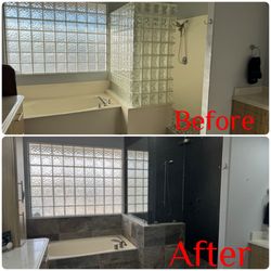 The Tile Shop - Primary bathroom tub & shower