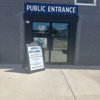 America Reclaimed - warehouse entrance in back - Antiques Near Me - Comfort, Texas