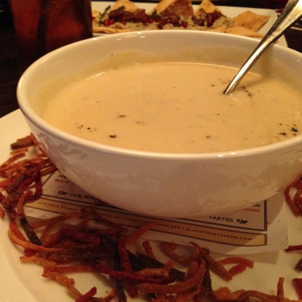 Gladstone Tavern - The nectar that is parsnip and truffle soup. - New American Near Me - Gladstone, New Jersey Gladstone Tavern - The nectar that is parsnip and truffle soup. - New American Near Me - Gladstone, New Jersey
