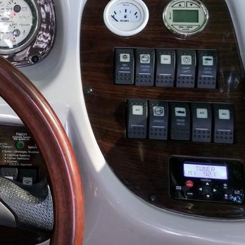 Jim's Car Audio & Alarm - New control panel of Clarion audio system installed in chaparral pleasure boat - Car Stereo Installation Near Me - Elizabeth, Arkansas Jim's Car Audio & Alarm - New control panel of Clarion audio system installed in chaparral pleasure boat - Car Stereo Installation Near Me - Elizabeth, Arkansas