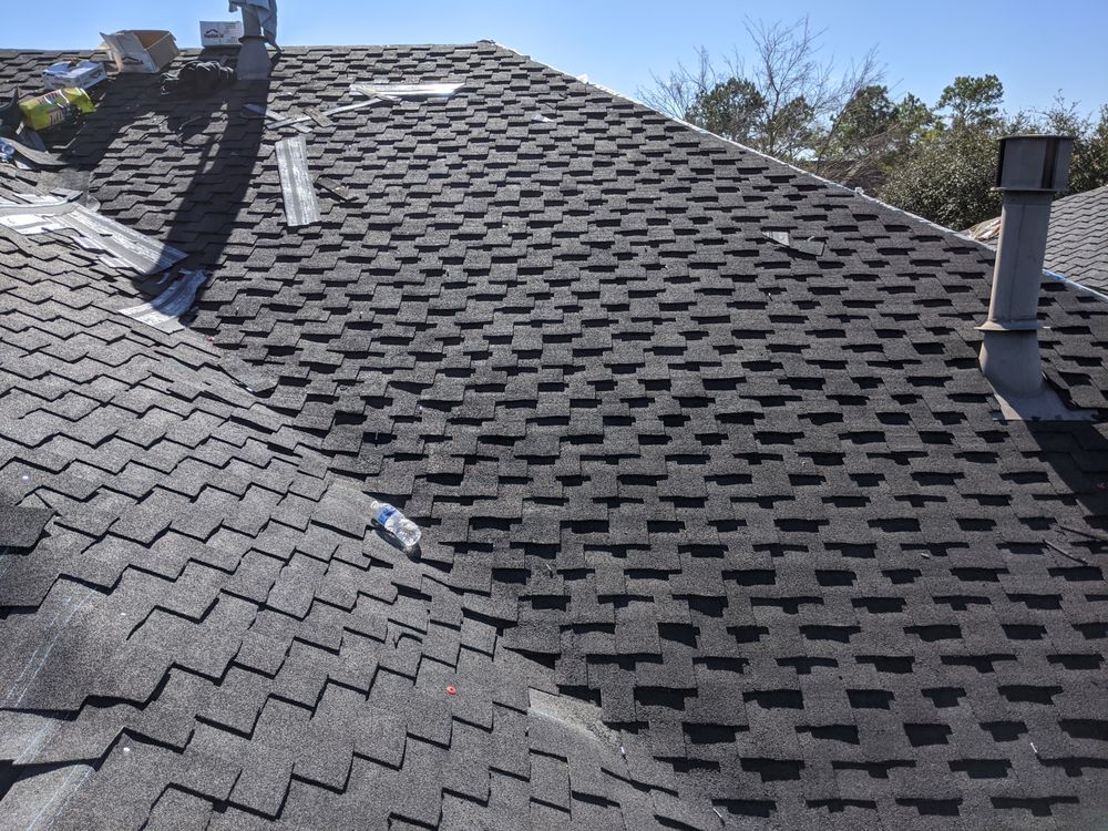 Slide of New Roof Houston