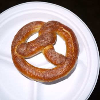 Addison Oktoberfest - Soft pretzels (3 tickets) - don't get it, it's too dry, took one bite and threw it away - Festivals Near Me - Addison, Texas
