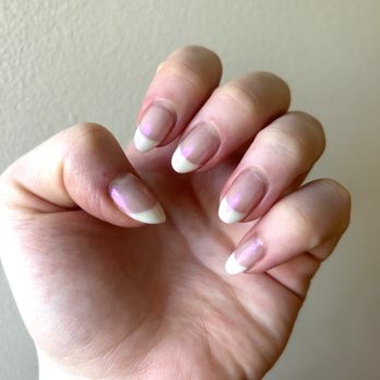 Escape Spa & Nail Salon - french gel manicure with chrome - Nail Salons Near Me - Richmond, Virginia Escape Spa & Nail Salon - french gel manicure with chrome - Nail Salons Near Me - Richmond, Virginia
