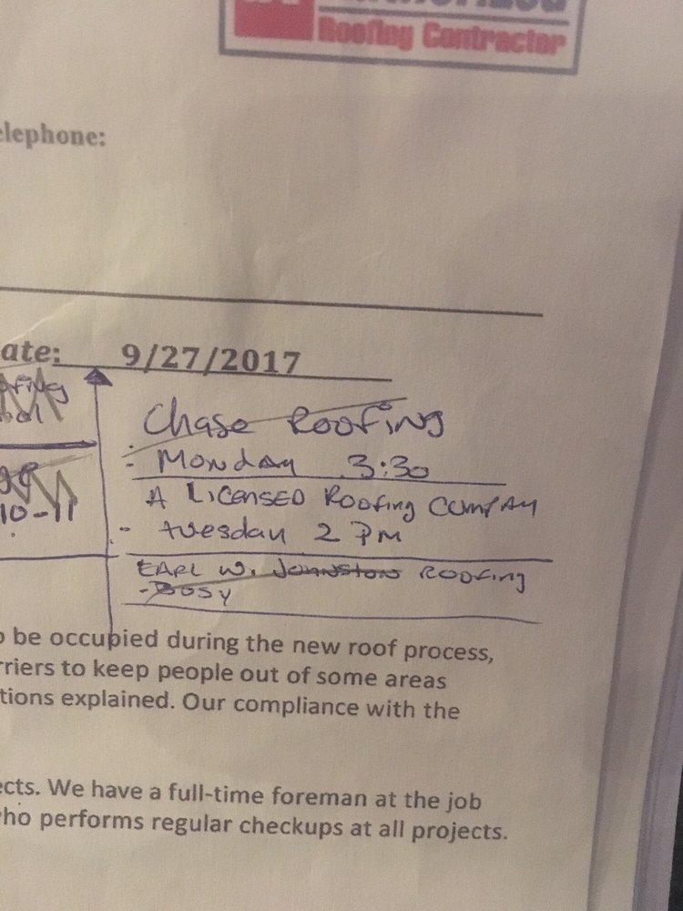 Slide of A Licensed Roofing Company