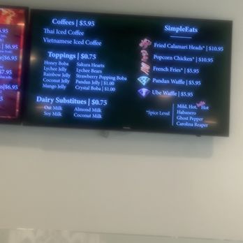 Simpletea - Menu - Bubble Tea Near Me - San Jose, California