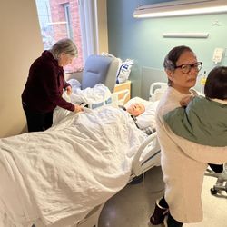 OHSU Hillsboro Medical Center - Leo's Ong Noi in the hospital.