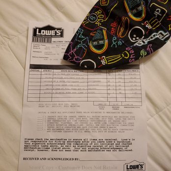 Lowe's Home Improvement - Lowe's Loading Ticket, Incoice #98353 - Hardware Stores Near Me - Terre Haute, Indiana Lowe's Home Improvement - Lowe's Loading Ticket, Incoice #98353 - Hardware Stores Near Me - Terre Haute, Indiana