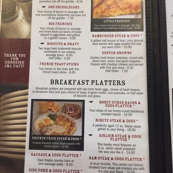 J & L Cafe - a menu for breakfast at the cafe - Cafes Near Me - Glendive, Montana J & L Cafe - a menu for breakfast at the cafe - Cafes Near Me - Glendive, Montana