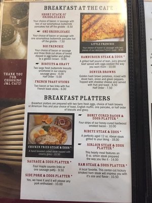 Menu photo 6 J & L Cafe Glendive, MT