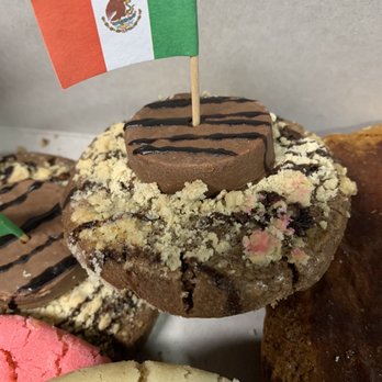 Tres Leches Café - Heavenly chocolate cookie topped with a delicious chocolate De la Rosa Mazapan - Coffee & Tea Near Me - Phoenix, Arizona